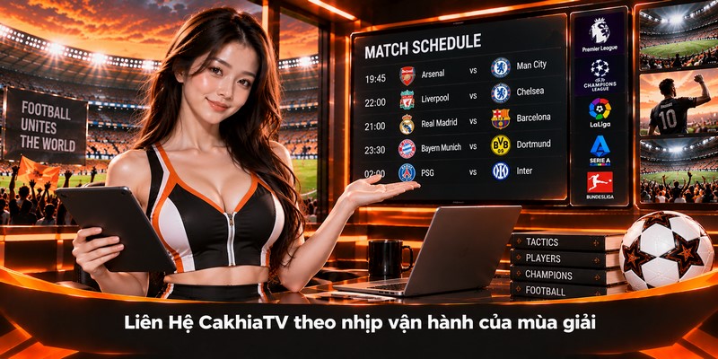Liên Hệ CakhiaTV theo nhịp vận hành của mùa giải